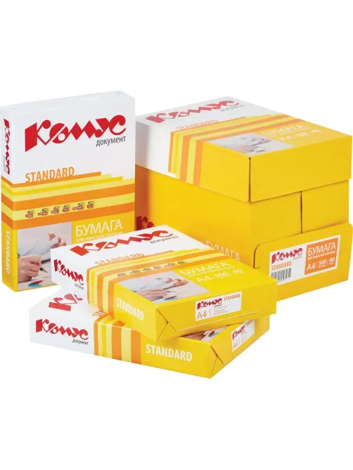 Бумага КОМУС ДОКУМЕНТ Standard (А4, марка С, 80 г/кв.м, 500 л)
