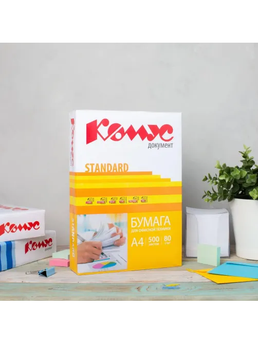 Бумага КОМУС ДОКУМЕНТ Standard (А4, марка С, 80 г/кв.м, 500 л)
