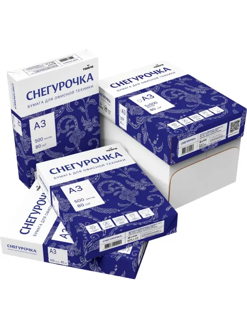 Бумага Снегурочка (А3, марка С, 80 г/кв.м, 500 л)