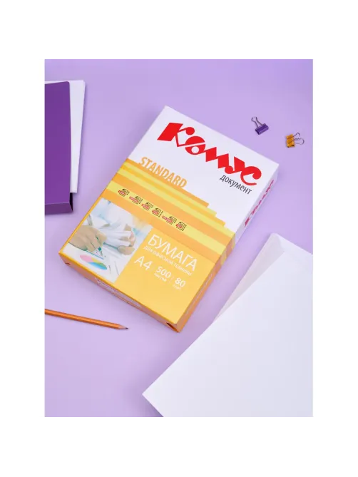 Бумага КОМУС ДОКУМЕНТ Standard (А4, марка С, 80 г/кв.м, 500 л)