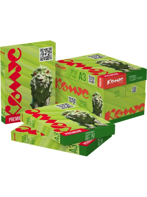 Бумага КОМУС ДОКУМЕНТ Premium (А3, марка А, 80 г/кв.м, 500 л)