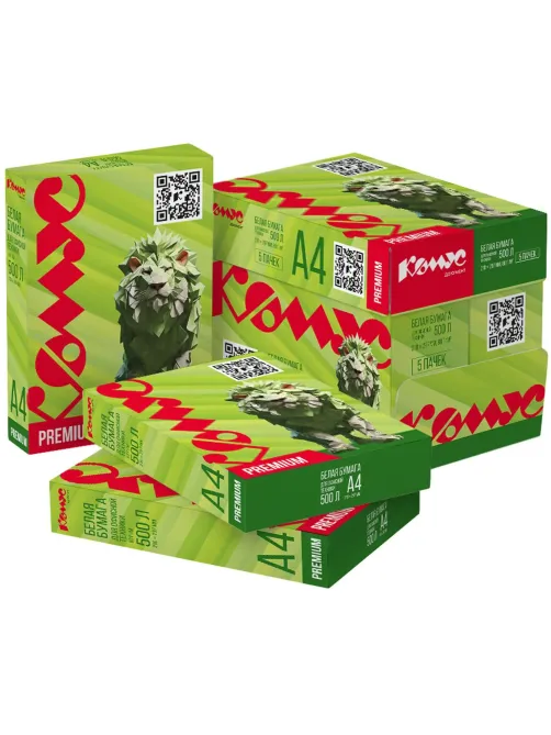 Бумага КОМУС ДОКУМЕНТ Premium(А4, марка А, 80 г/кв.м, 500 л)