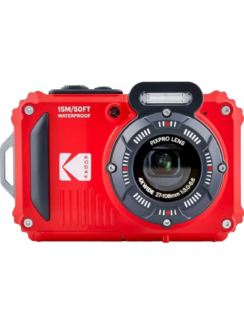 Фотоаппарат Kodak WPZ2 Red, 4-х кратный опт зум, 16Мп, противоуд / водонепр