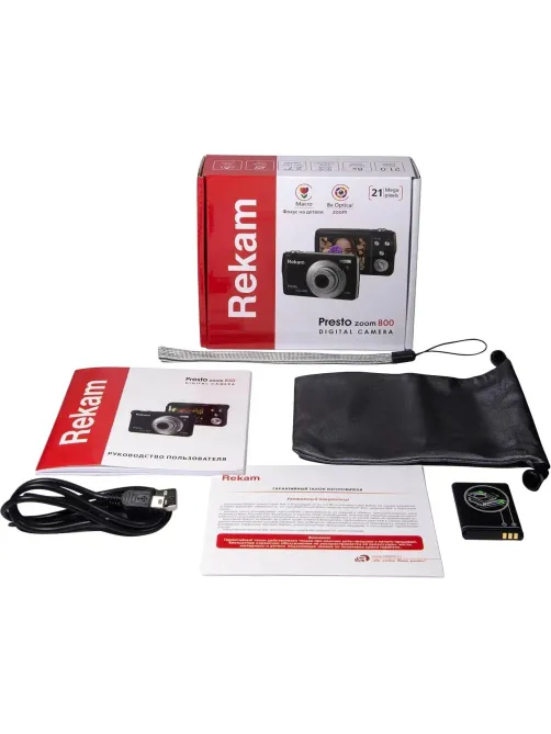 Фотоаппарат Rekam Presto Zoom 800 black