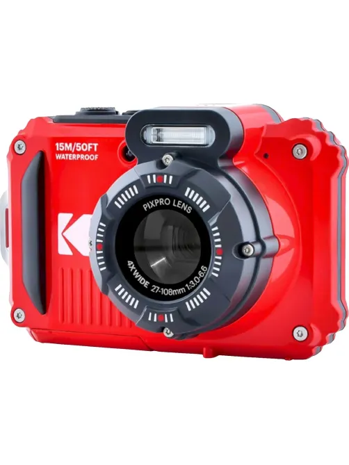 Фотоаппарат Kodak WPZ2 Red, 4-х кратный опт зум, 16Мп, противоуд / водонепр
