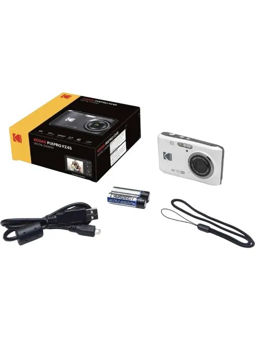 Фотоаппарат Kodak FZ45 White, 4-х кратный опт зум, 16Мп, питание АА