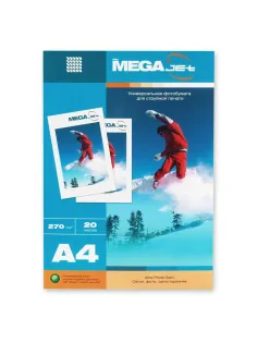 Фотобумага для цв.струй.печ. ProMEGA jet (А4, 270г, сатин) пачка 20л