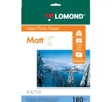 Фотобумага LOMOND односторонняя матовая 180г A4 50л 0102014