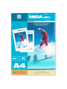 Фотобумага для цв.струй.печ. ProMEGA jet (А4, 300г, глянцевая) пачка 20л