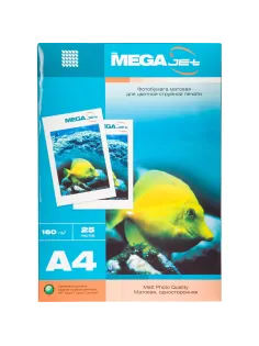 Фотобумага для цв.струй.печ. ProMEGA jet (А4, 160г, мат)уп.25л(1457504)