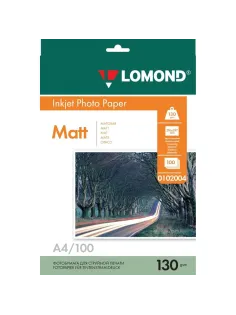 Фотобумага LOMOND двусторонняя матовая 130г A4 100л 0102004