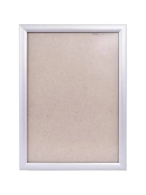 Рамка 297х420, серебро, метал., с клик профилем, ПЭТ стекло, 2011_03_72_045