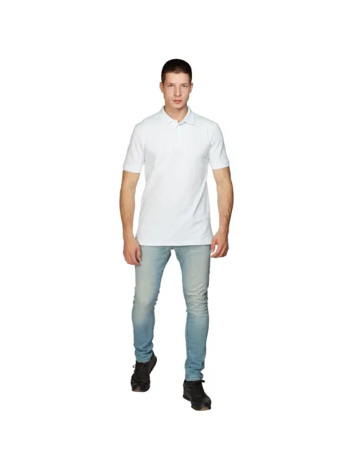 Рубашка Поло (190г.) кор.рукав бел.(XXL)