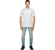 Рубашка Поло (190г.) кор.рукав бел.(XXL)