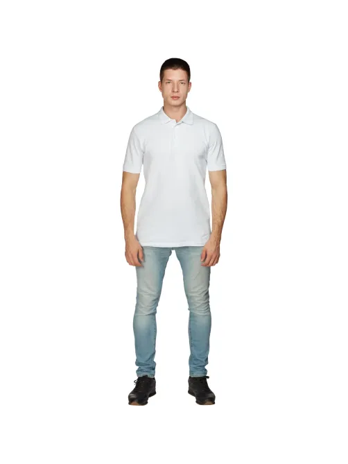 Рубашка Поло (190г.) кор.рукав бел.(XL)