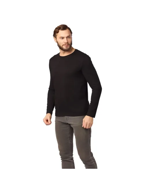 Футболка (160 г.) с длинным рукавом чрн.(XXXL)