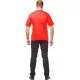 Футболка (160 г.) с кор.рукавом красн.(XXXL)