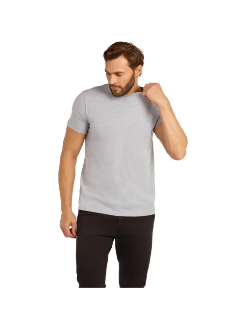 Футболка (160 г.) с кор.рукавом серый меланж (XL)
