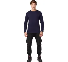 Футболка (160 г.) с длинным рукавом т.-син.(XL)