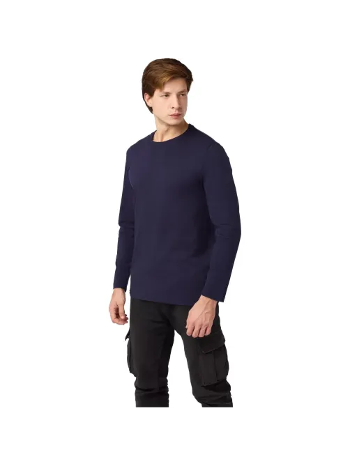 Футболка (160 г.) с длинным рукавом т.-син.(XL)