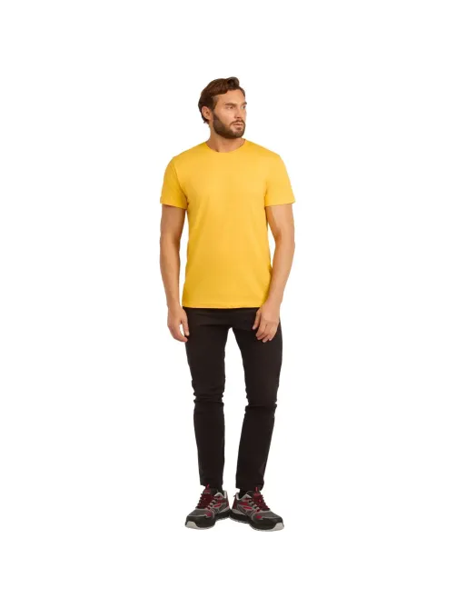 Футболка (160 г.) с кор.рукавом желтый (S)