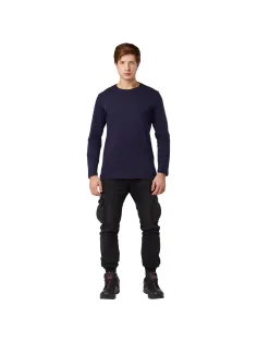Футболка (160 г.) с длинным рукавом т.-син.(XXL)