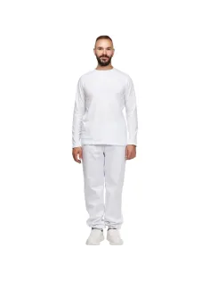 Футболка (160 г.) с длинным рукавом бел.(S)