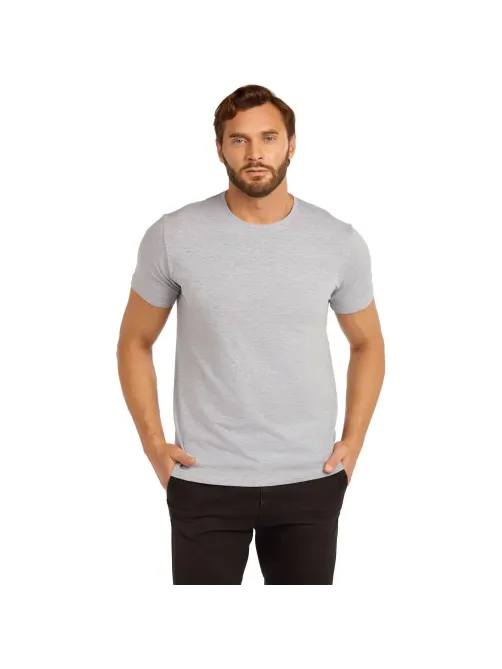 Футболка (160 г.) с кор.рукавом серый меланж (XXXL)