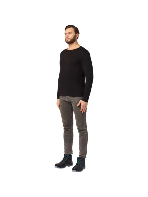 Футболка (160 г.) с длинным рукавом чрн.(M)