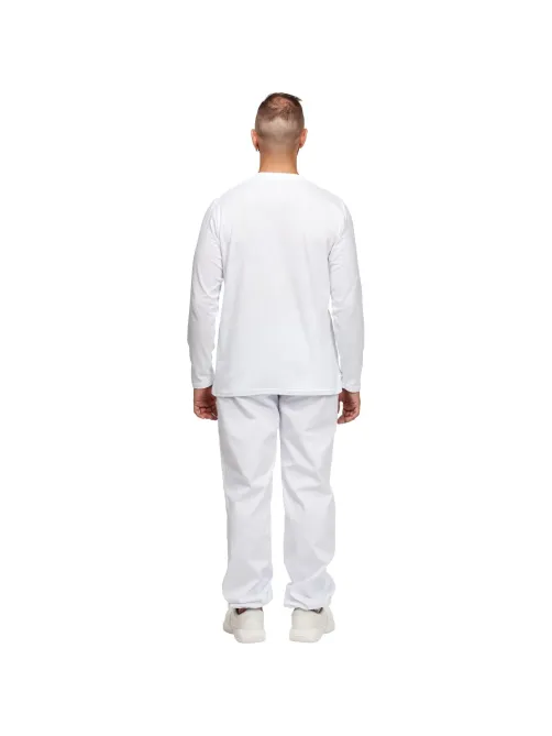 Футболка (160 г.) с длинным рукавом бел.(XL)