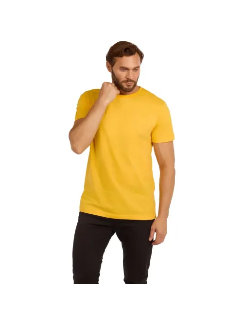Футболка (160 г.) с кор.рукавом желтый (S)