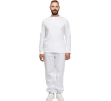 Футболка (160 г.) с длинным рукавом бел.(XXL)