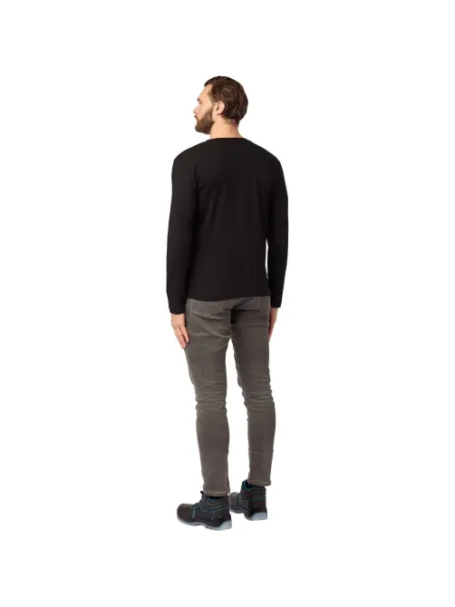 Футболка (160 г.) с длинным рукавом чрн.(S)