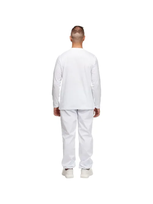 Футболка (160 г.) с длинным рукавом бел.(XXL)