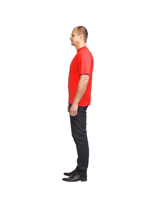 Футболка (160 г.) с кор.рукавом красн.(XXXL)