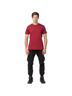 Футболка (160 г.) с кор.рукавом бордовый (S)