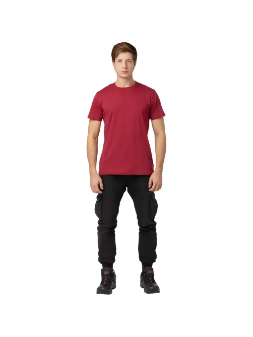 Футболка (160 г.) с кор.рукавом бордовый (S)
