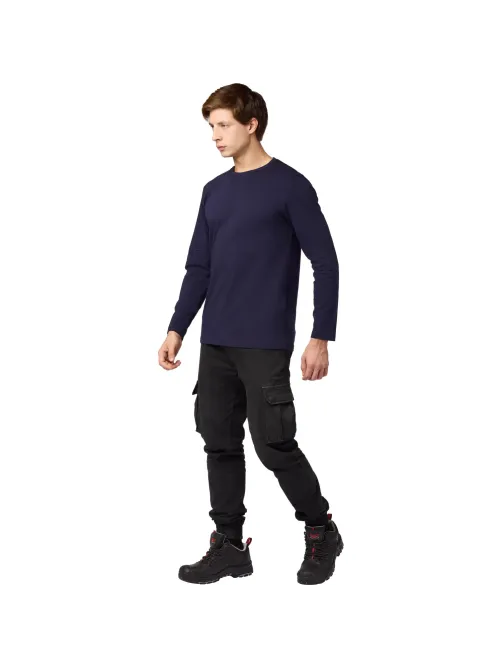 Футболка (160 г.) с длинным рукавом т.-син.(M)