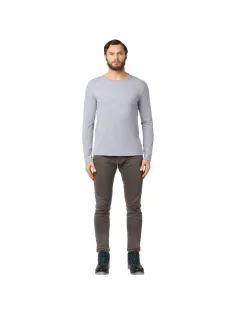 Футболка (160 г.) с длинным рукавом сер.(XXXL)