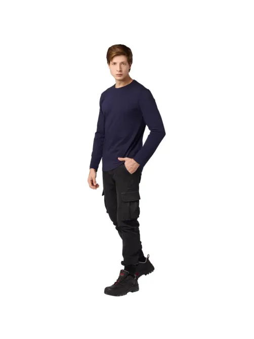 Футболка (160 г.) с длинным рукавом т.-син.(XXL)
