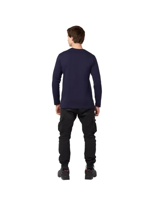 Футболка (160 г.) с длинным рукавом т.-син.(XXXL)
