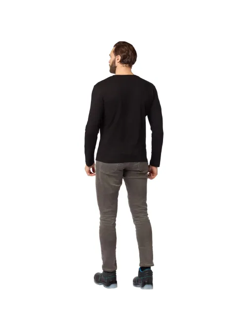 Футболка (160 г.) с длинным рукавом чрн.(S)