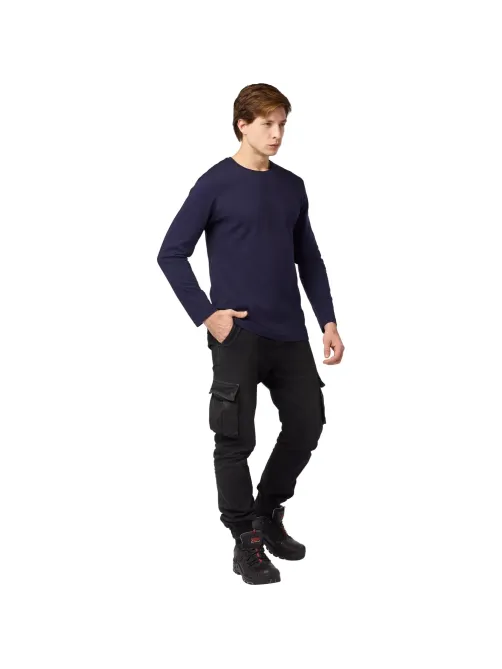 Футболка (160 г.) с длинным рукавом т.-син.(XXL)