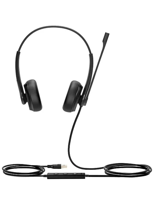 Гарнитура головная Yealink UH34 Dual UC Дуо, Проводная, HD звук, USB, шт