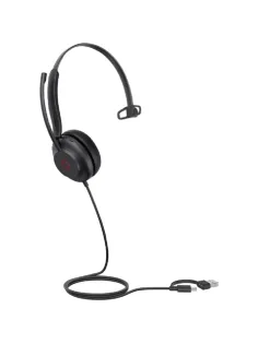 Гарнитура Yealink UH35 Mono UC USB-C/A Моно,провод,HD,шумопод,LED,USB-C/A