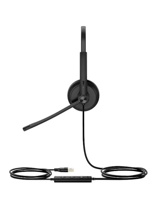 Гарнитура головная Yealink UH34 Dual UC Дуо, Проводная, HD звук, USB, шт