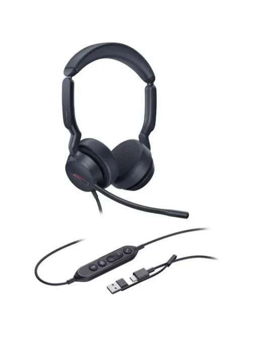 Гарнитура Yealink UH44 Dual UC USB-C/A,провод,HD,шумоподав. LED,USB-C/A