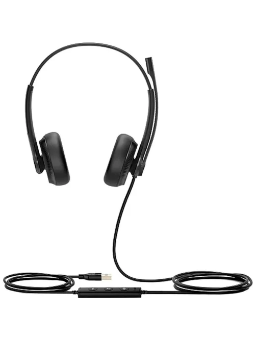 Гарнитура головная Yealink UH34 Dual UC Дуо, Проводная, HD звук, USB, шт