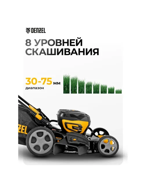 Газонокосилка аккумуляторная бесщет. Denzel DLM-460 (58911)