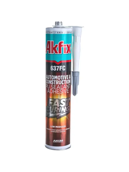 Герметик полиуретановый быстросохнущий Akfix 637FC, 310 мл, серый (AA376)